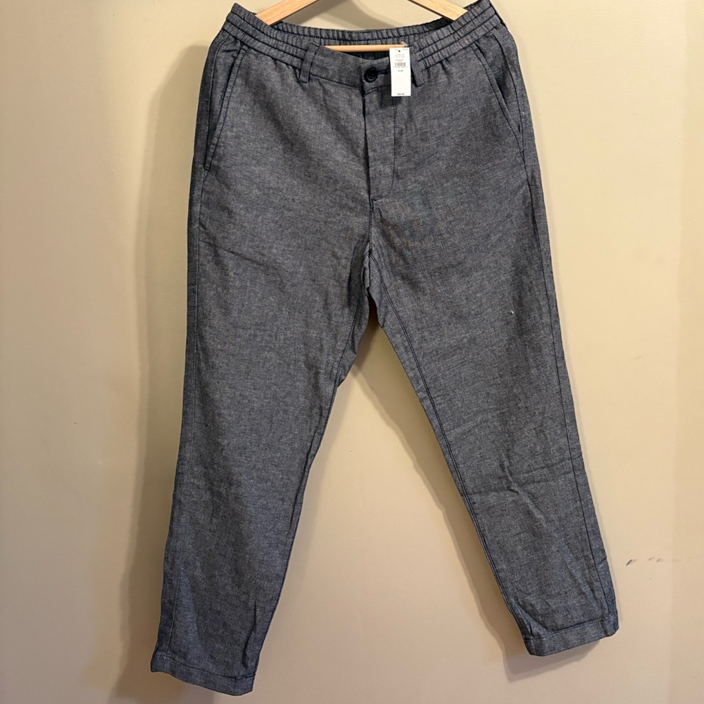 Banana Republic Linen Blend Pants. Blue. 31/32